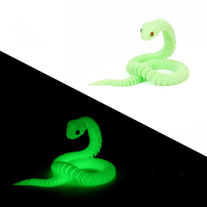 New 30cm 3D Printed Snake Decoration 3D Printed Animals Desk