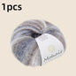 Gradient Mohair Soft Cotton Yarn DIY Crochet Hand Knitting Yarn
