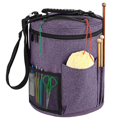 Large Capacity Crochet Bag Portable Yarn Organizer Knitting Tote