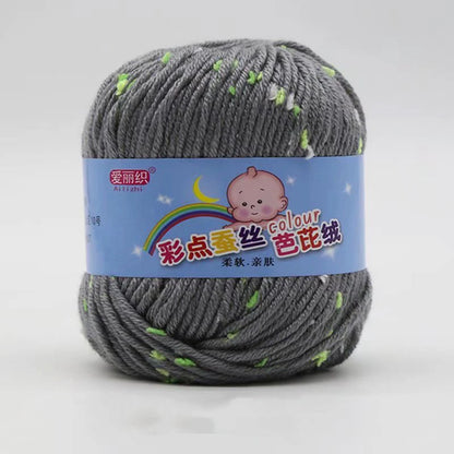 High Quality Worsted Wool Thread Colorful Eco-dyed Needlework Baby