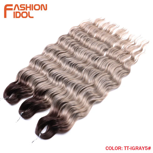 Anna Hair Synthetic Loose Deep Wave Braiding Hair Extensions 24 Inch