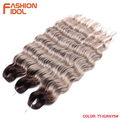 Anna Hair Synthetic Loose Deep Wave Braiding Hair Extensions 24 Inch