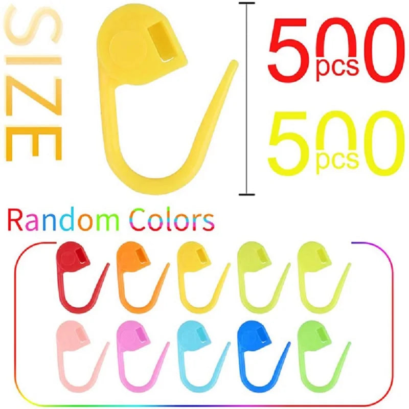 Crochet Knitting Craft Sewing Needle Tool Plastic Locking Stitch Markers