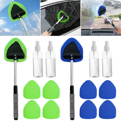 Window Scraping Mist Eliminator Microfiber Car Window Cleaner