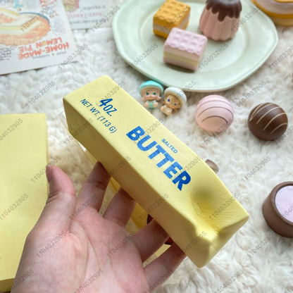 Butter Stick Squishy Toy Slow Rising Squeeze Toy Butter Bar Brick