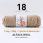 500g High-Quality Alpaca Wool Yarn 245 Thick Wool Yarn Casual Knitting