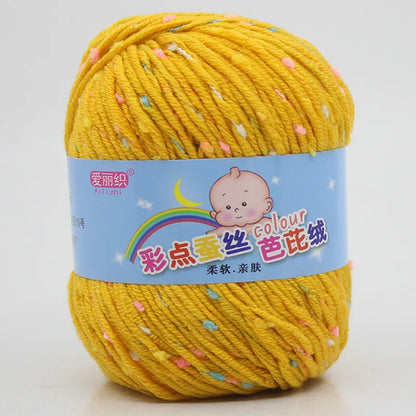 High Quality Worsted Wool Thread Colorful Eco-dyed Needlework Baby