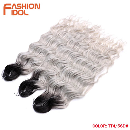 Anna Hair Synthetic Loose Deep Wave Braiding Hair Extensions 24 Inch