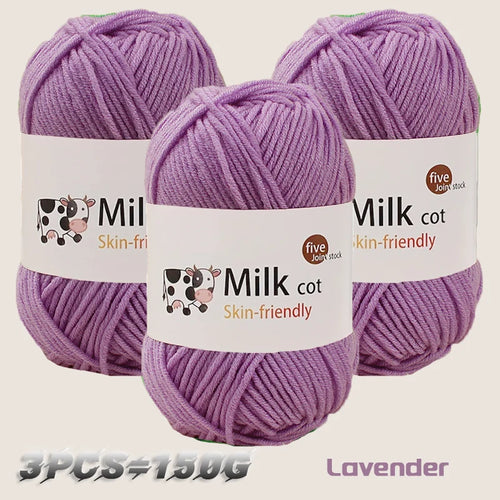 150g milk yarn handmade medium coarse DIY weaving yarn ball for