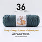 500g High-Quality Alpaca Wool Yarn 245 Thick Wool Yarn Casual Knitting