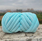 1KG 1000G Super Velvet Chunky Yarn Thick Bulky Giant Thread White Bag
