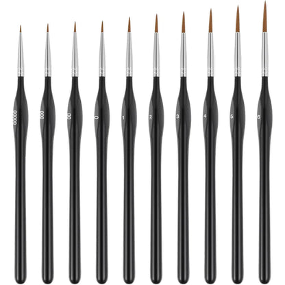 Miniature Paint Brushes Drybrush Set, Detail Paint Brushes for