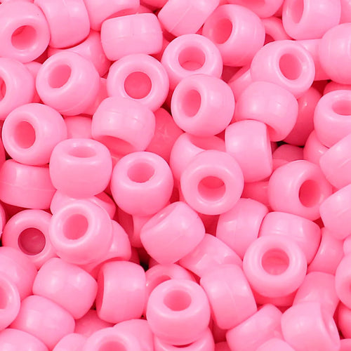 100/200/400pcs 6x9mm Solid Color Large Hole Pony Beads DIY Jewelry