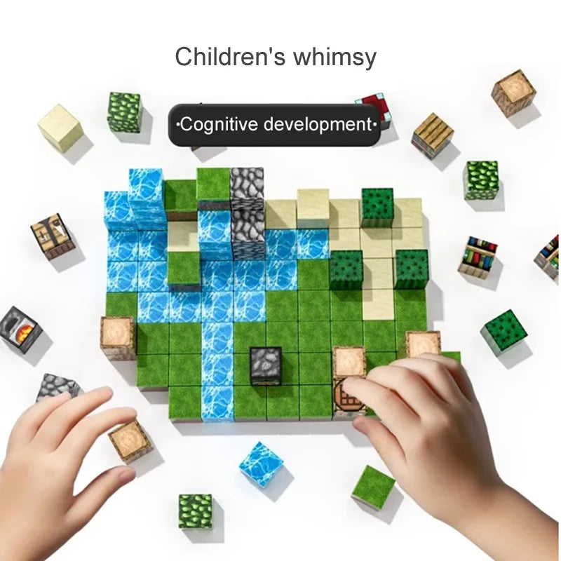 50-400pcs Mine Magnetic Building Block World Magnet Cube Set for Boys