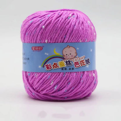 High Quality Worsted Wool Thread Colorful Eco-dyed Needlework Baby