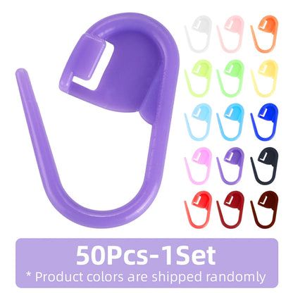 QJH 50/200/500 Pcs Mix Color Knitting/Crochet Stitch Marker
