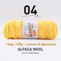 500g High-Quality Alpaca Wool Yarn 245 Thick Wool Yarn Casual Knitting
