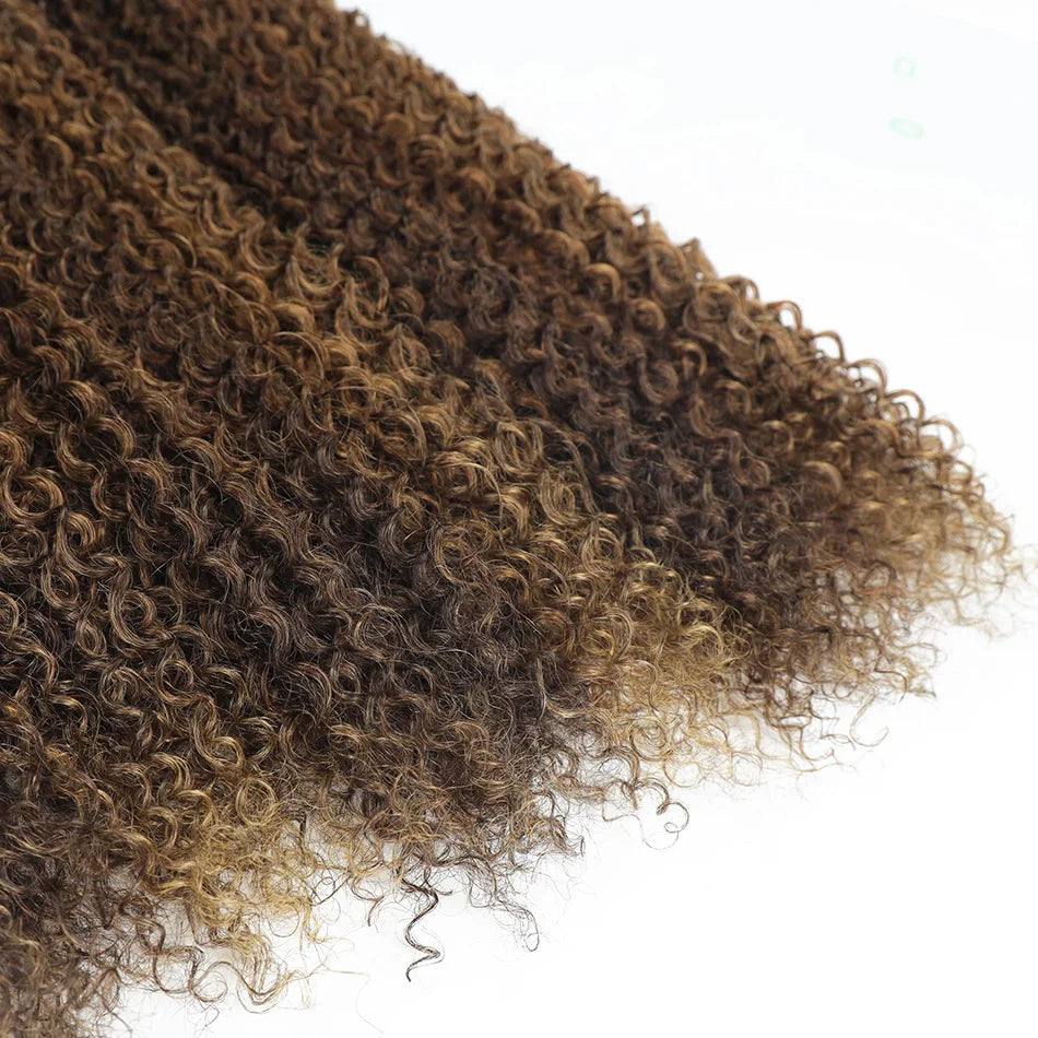 BOL Natural Curly Hair Extensions Long Synthetic Jerry Curly Bundles