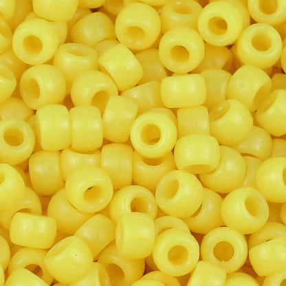 100/200/400pcs 6x9mm Solid Color Large Hole Pony Beads DIY Jewelry