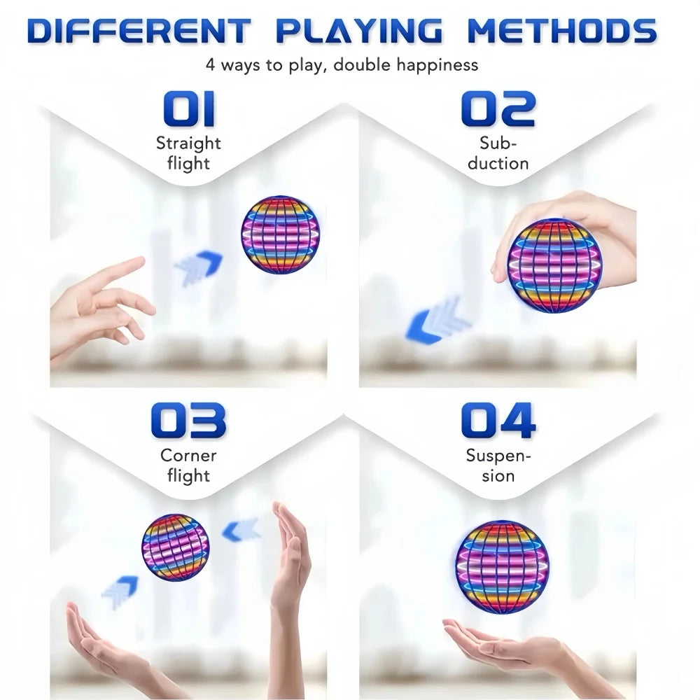 Flying Ball Children's Hand Controlled Color LED Cosmic Globe 360 °