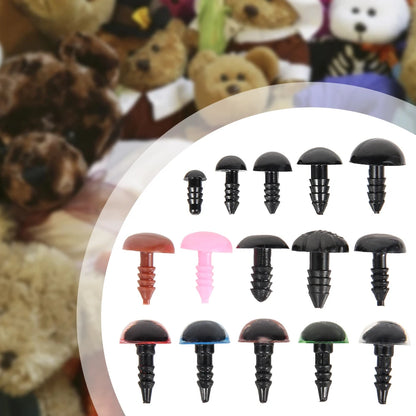 Plastic Safety Eyes and Noses For Toys Doll Crafts Teddy Bear Dolls