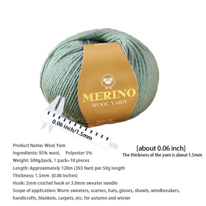 500g of High-Quality 212 Medium-Fine Alpaca Wool Yarn 10 pack