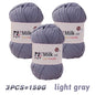 150g milk yarn handmade medium coarse DIY weaving yarn ball for