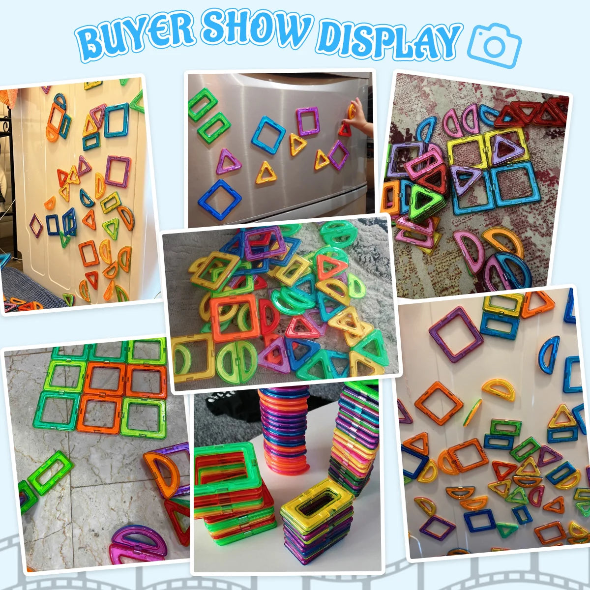 DIY Magnetic Block, Large STEM Construction Toy Set, Educational