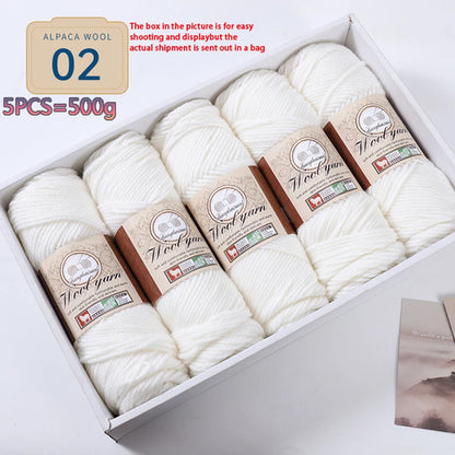 500g 1 Large Bag of Alpaca Wool Chunky Knitting Yarn, Handmade