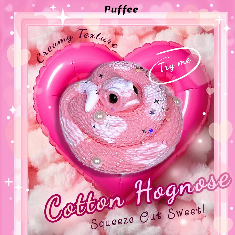 Hognose Design Food-grade Silicone Squishy Toy, Handmade Taba Squishy,
