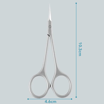 Stainless Steel Cuticle Scissors Dead Skin Remover For Nails Art