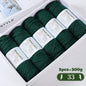 500g Gradient Dyed Rainbow Alpaca Wool Yarn, Thick Yarn for Hand
