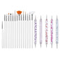 5/20Pcs Nail Art Brush Design Tip Painting Drawing Carving Dotting Pen