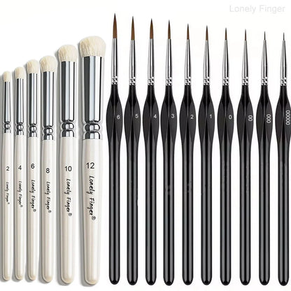 Miniature Paint Brushes Drybrush Set, Detail Paint Brushes for