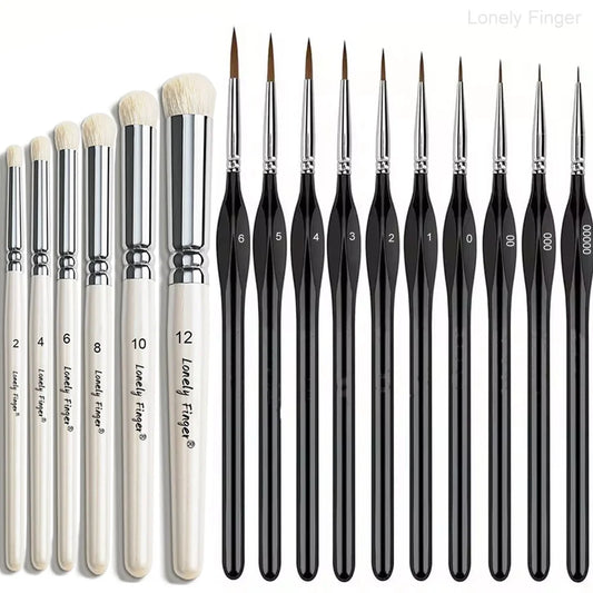 Miniature Paint Brushes Drybrush Set, Detail Paint Brushes for