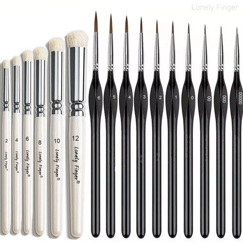 Miniature Paint Brushes Drybrush Set, Detail Paint Brushes for
