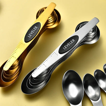 8Pcs/Set Magnetic Measuring Spoon Set Stainless Steel Stackable