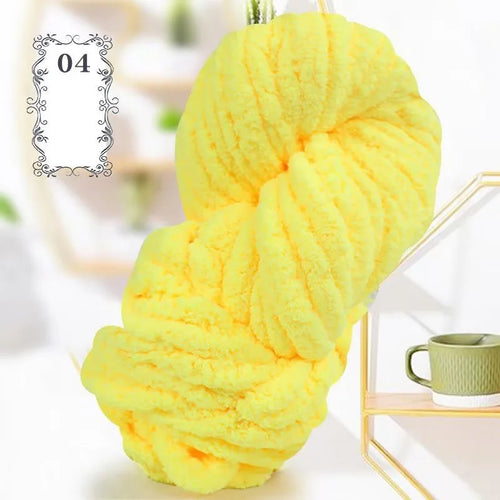 500g of Thick Chenille Yarn for Blankets, Ultra-Soft, Thick, Fluffy,
