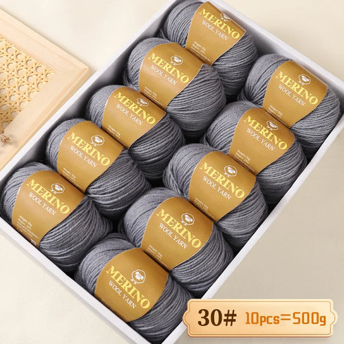 500g of High-Quality 212 Medium-Fine Alpaca Wool Yarn 10 pack