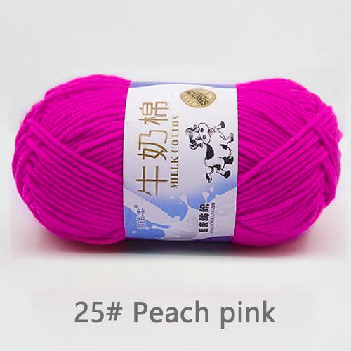 50Gram/Set Milk Cotton Yarn Crochet Line High-quality 5 Strand Milk