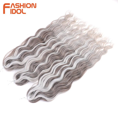 Anna Hair Synthetic Loose Deep Wave Braiding Hair Extensions 24 Inch