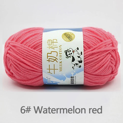 50Gram/Set Milk Cotton Yarn Crochet Line High-quality 5 Strand Milk