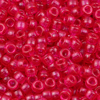 100/200/400pcs 6x9mm Solid Color Large Hole Pony Beads DIY Jewelry