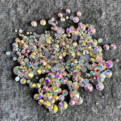 Crystal Clear AB Hotfix Rhinestones Glass Strass Hot Fix Rhinestones