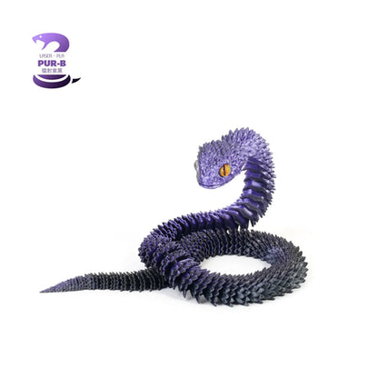 New 30cm 3D Printed Snake Decoration 3D Printed Animals Desk