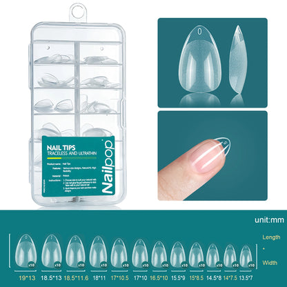 Nailpop Soft Gel Tips for Nails Acrylic Material Medium Almond/Coffin