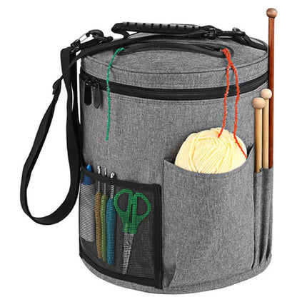 Large Capacity Crochet Bag Portable Yarn Organizer Knitting Tote