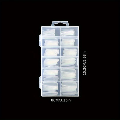 120 Pieces of Transparent Coffin/Almond/Fine High