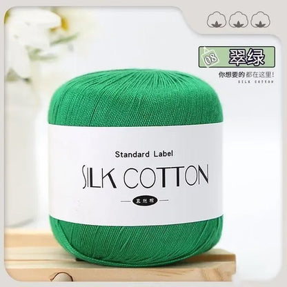 50g/PC Silk Lace Cotton Milk Crochet Yarn Baby Hand-Knitted Warm Soft