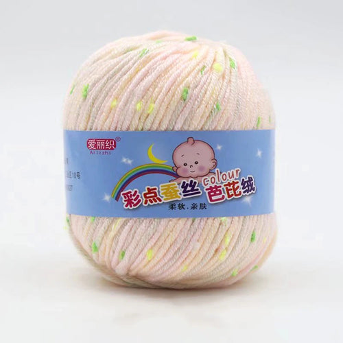 High Quality Worsted Wool Thread Colorful Eco-dyed Needlework Baby